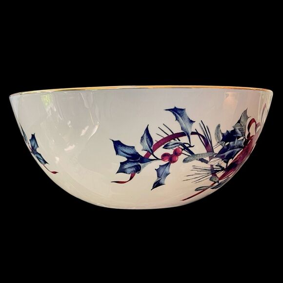 Lenox Winter Greetings Serving/Sentiment Bowl “Home is Where the Heart Is” - Picture 8 of 12